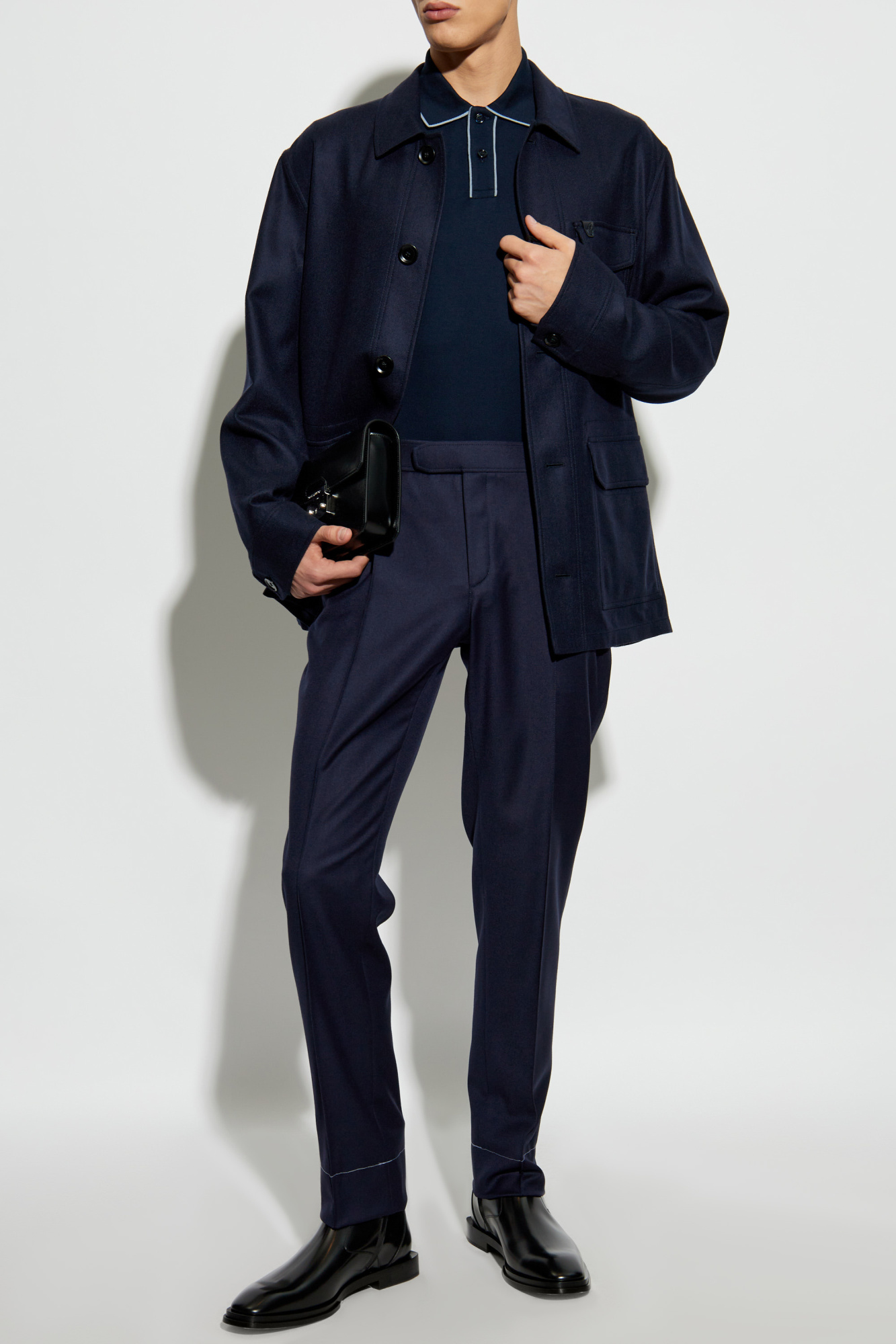 Brioni Wool pants with crease | Men's Clothing | Vitkac